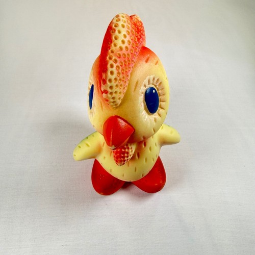Vintage soviet rubber rooster - rubber,